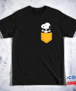 Snoopy Yellow Pocket T Shirt 3