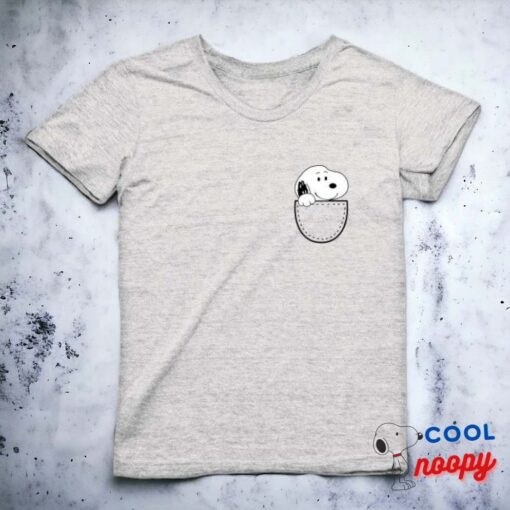 Snoopy in Pocket T Shirt 1