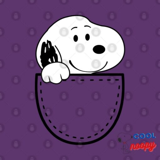 Snoopy in Pocket T Shirt 2