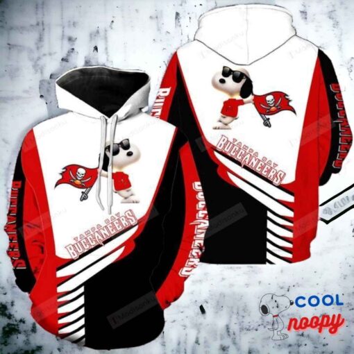 Tampa Bay Buccaneers Snoopy 3D All Over Hoodie 2