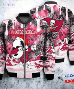 Tampa Bay Buccaneers Snoopy Dabbing The Peanuts Christmas Bomber Jacket 1