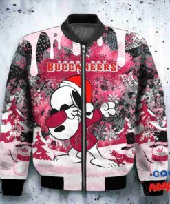 Tampa Bay Buccaneers Snoopy Dabbing The Peanuts Christmas Bomber Jacket 2