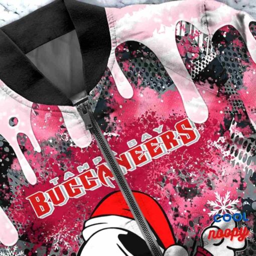 Tampa Bay Buccaneers Snoopy Dabbing The Peanuts Christmas Bomber Jacket 5