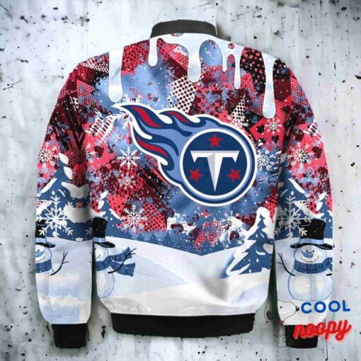 Tennessee Titans Snoopy Dabbing The Peanuts Christmas Bomber Jacket 3