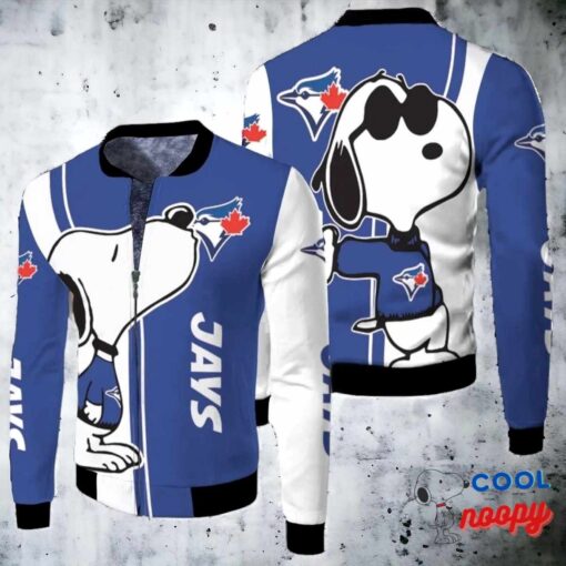 Toronto Blue Jays Snoopy Lover Bomber Jacket 2