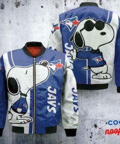Toronto Blue Jays Snoopy Lover Bomber Jacket Snoopy Jacket 2