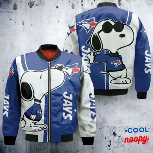 Toronto Blue Jays Snoopy Lover Bomber Jacket Snoopy Jacket 2