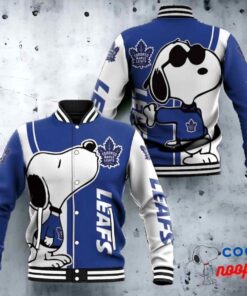 Toronto Maple Leafs Snoopy Baseball Jacket 2