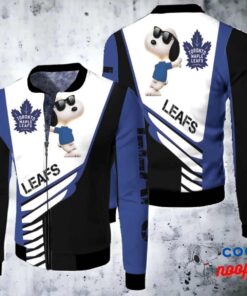 Toronto Maple Leafs Snoopy Fleece Bomber Jacket 2