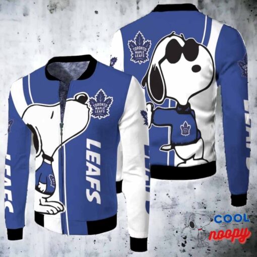 Toronto Maple Leafs Snoopy Lover Bomber Jacket 2