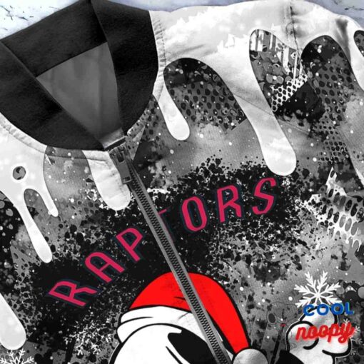 Toronto Raptors Snoopy Dabbing The Peanuts Christmas Bomber Jacket 5