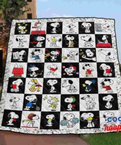 True Love Snoopy Quilt Blanket 1