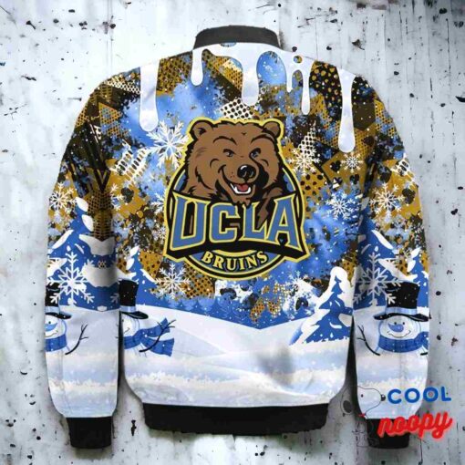 UCLA Bruins Snoopy Dabbing The Peanuts Christmas Bomber Jacket 3