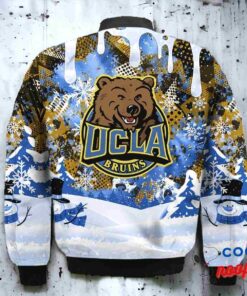 UCLA Bruins Snoopy Dabbing The Peanuts Christmas Bomber Jacket 3