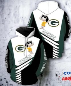 Unique Green Bay Packers Snoopy 3D Hoodie 2
