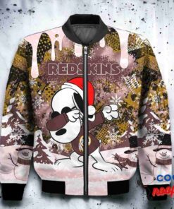 Washington Redskins Snoopy Dabbing The Peanuts Christmas Bomber Jacket 2