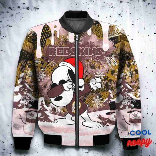 Washington Redskins Snoopy Dabbing The Peanuts Christmas Bomber Jacket 2