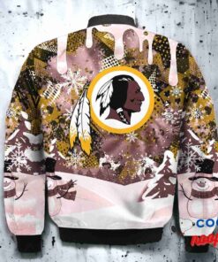 Washington Redskins Snoopy Dabbing The Peanuts Christmas Bomber Jacket 3