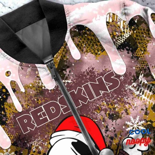 Washington Redskins Snoopy Dabbing The Peanuts Christmas Bomber Jacket 5
