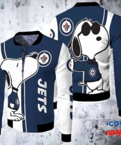 Winnipeg Jets Snoopy Lover Bomber Jacket 2