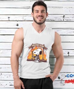 Adorable Snoopy Hellfire Club T Shirt 3