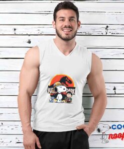 Adorable Snoopy Jurassic Park T Shirt 3