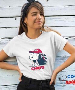 Affordable Snoopy Kansas City Chiefs Logo T Shirt 4