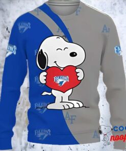 Air Force Falcons Snoopy Cute Heart Sweatshirted Sweater 1