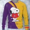 Albany Great Danes Snoopy Cute Heart Ugly Xmas Sweater 1