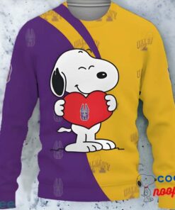 Albany Great Danes Snoopy Cute Heart Ugly Xmas Sweater 1