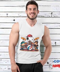 Alluring Snoopy Grateful Dead Rock Band T Shirt 3