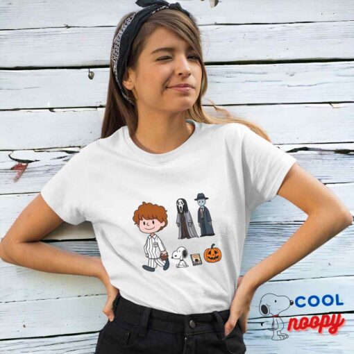 Alluring Snoopy Horror Movies T Shirt 4