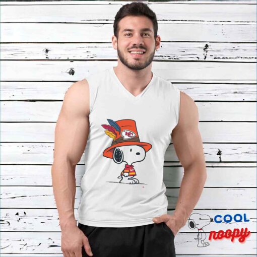 Alluring Snoopy Kansas City Chiefs Logo T Shirt 3