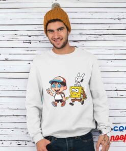 Alluring Snoopy Spongebob Movie T Shirt 1