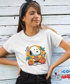 Amazing Snoopy Basketball T Shirt 4