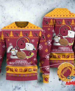 Arizona Cardinals Snoopy Ugly Sweater Christmas 1