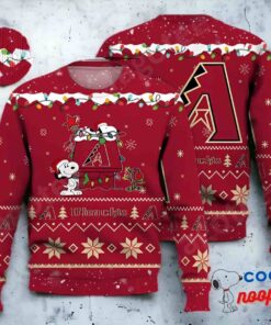 Arizona Diamondbacks Snoopy Mlb Ugly Christmas Sweater 1