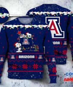 Arizona Wildcats Snoopy Ncaa Ugly Christmas Sweater 1