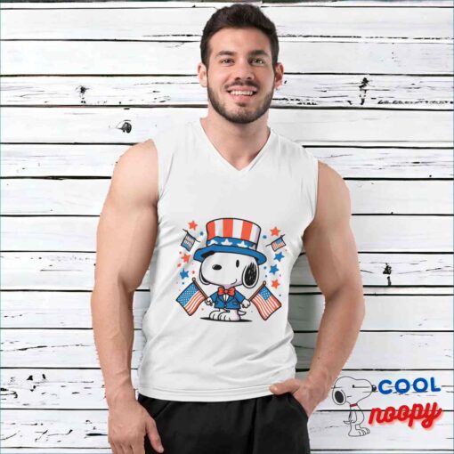 Astonishing Snoopy Patriotic T Shirt 3