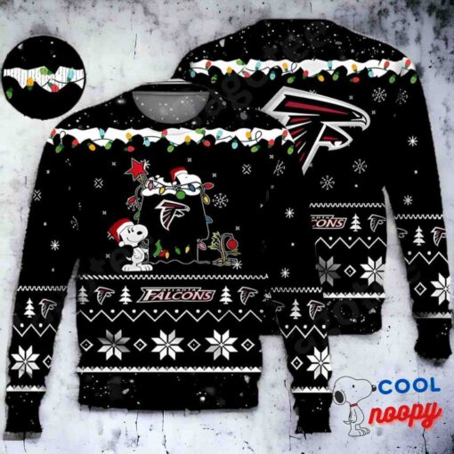 Atlanta Falcons Snoopy Nfl Ugly Christmas Sweater 1