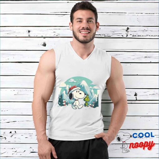 Attractive Snoopy Grinch Movie T Shirt 3