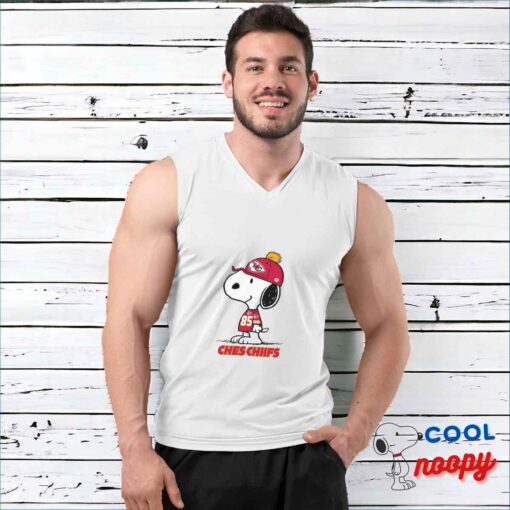 Attractive Snoopy Kansas City Chiefs Logo T Shirt 3