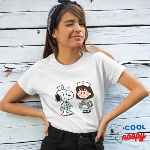 Attractive Snoopy Nurse T Shirt 4