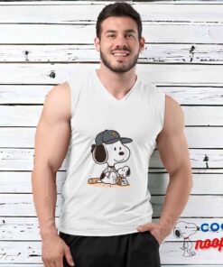 Awe Inspiring Snoopy Baseball Mom T Shirt 3