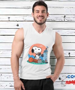 Awe Inspiring Snoopy Gym T Shirt 3
