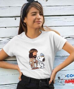 Awe Inspiring Snoopy Jesus T Shirt 4