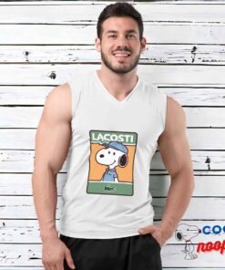 Awe Inspiring Snoopy Lacoste T Shirt 3
