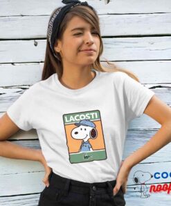 Awe Inspiring Snoopy Lacoste T Shirt 4