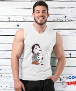 Awesome Snoopy Michael Myers T Shirt 3