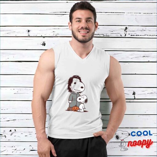 Awesome Snoopy Michael Myers T Shirt 3